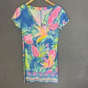 Lilly Pulitzer Sophiletta‎ Dress Women’s S Bennet Blue Showstopper Print UPF 50+